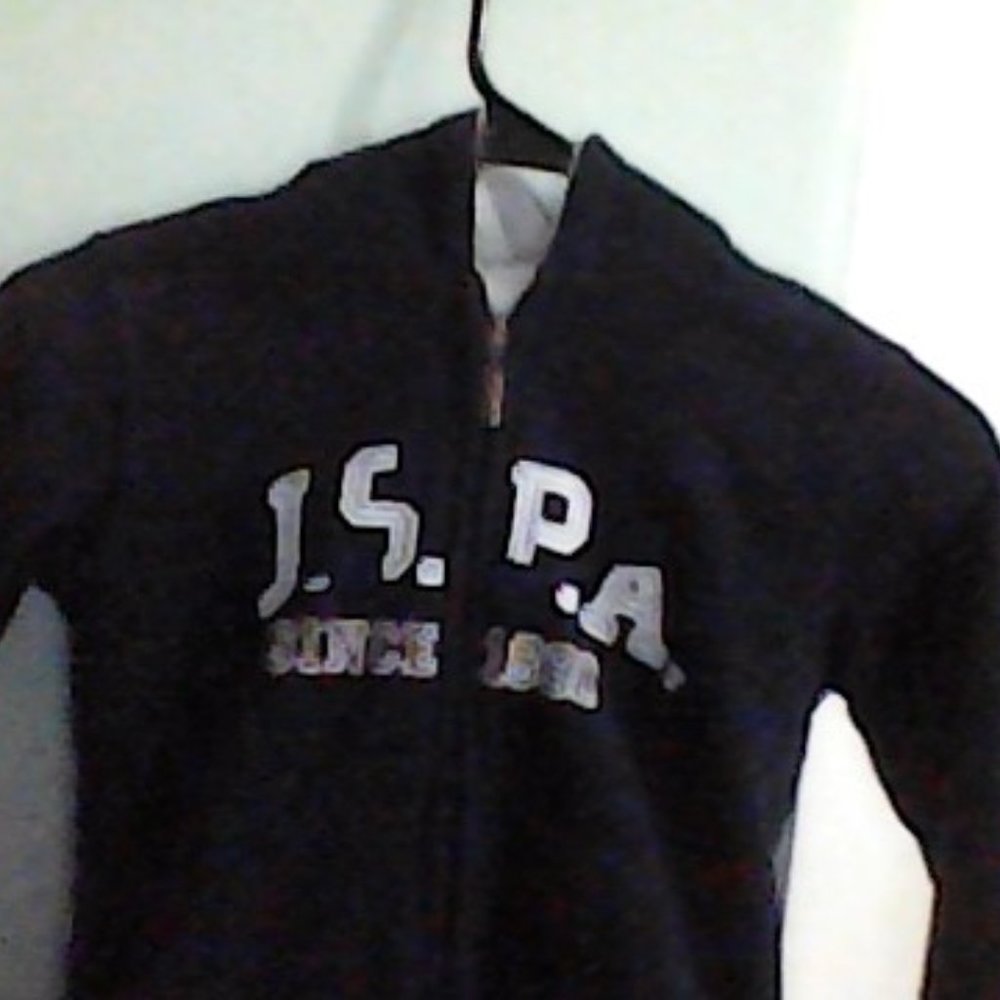 polo black sweater hoodie with cotton inside   little kid size 5-6